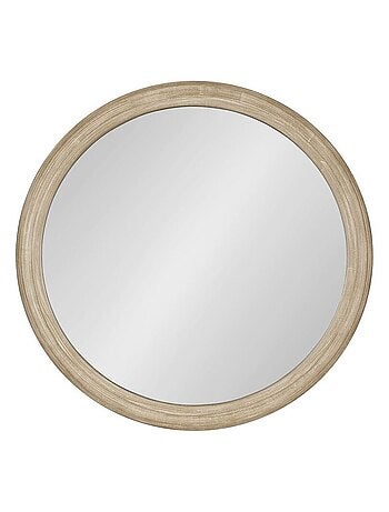 Miroir mural rond en bois MATCHA