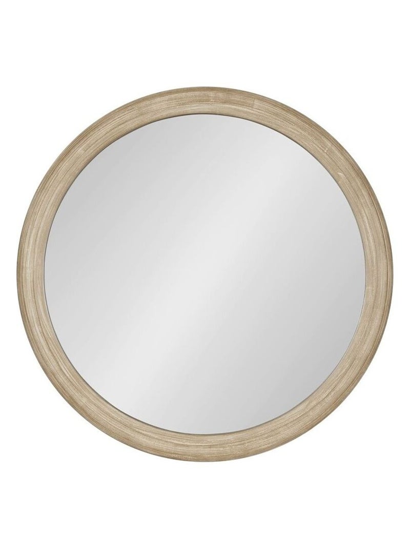 Miroir mural rond en bois MATCHA Beige - Kiabi