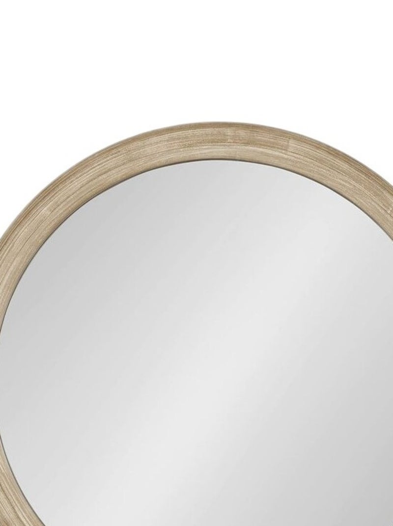 Miroir mural rond en bois MATCHA Beige - Kiabi