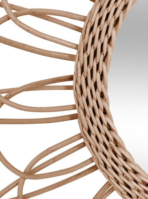 Miroir mural rotin scandi Fleur - Kiabi