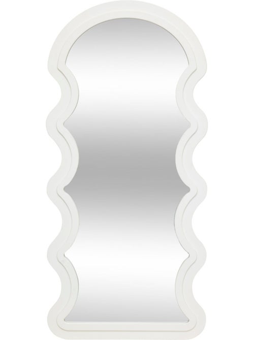 Miroir mural vague blanc EMILY - Kiabi