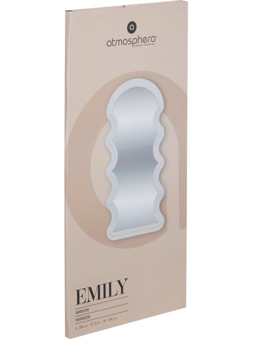 Miroir mural vague blanc EMILY - Kiabi