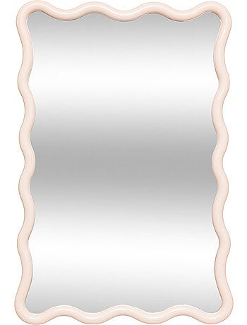 Miroir mural vague cadre noir JUDY