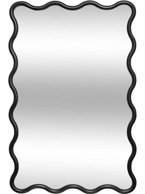 Miroir mural vague cadre noir JUDY - Kiabi
