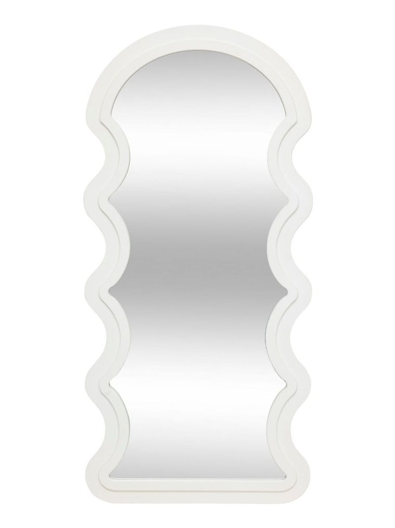 Miroir mural vague EMILY Blanc - Kiabi
