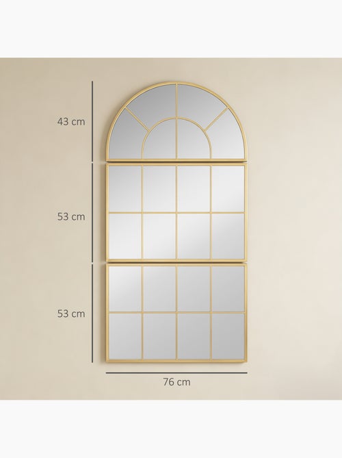 Miroir mural verrière 3 pièces - Kiabi