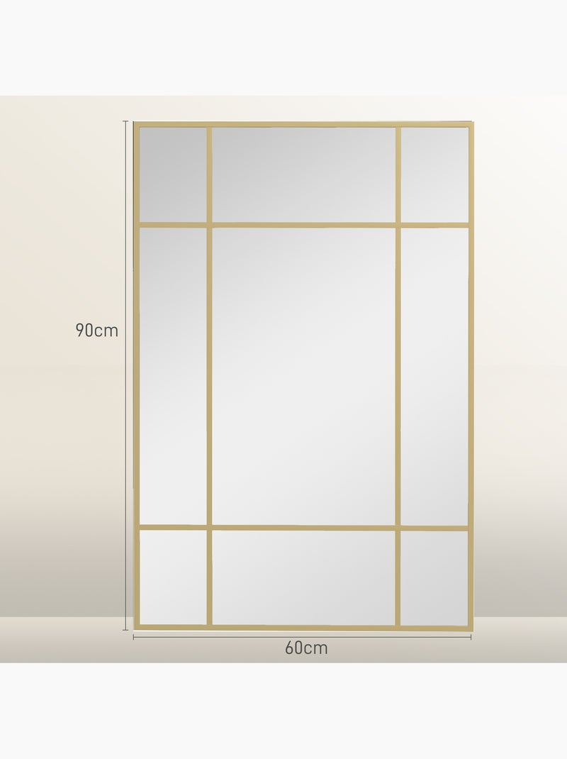 Miroir mural verrière Jaune - Kiabi