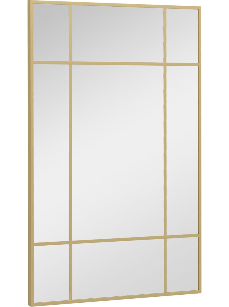 Miroir mural verrière Jaune - Kiabi