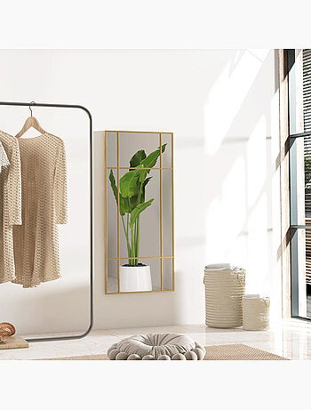 Miroir mural verrière rectangulaire