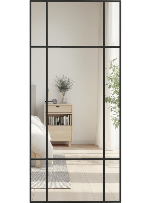 Miroir mural verrière rectangulaire - Kiabi