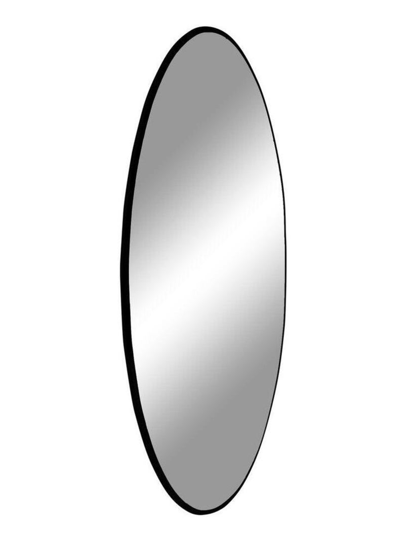 Miroir noir en acier Ø 40 cm - House Nordic Noir mat - Kiabi