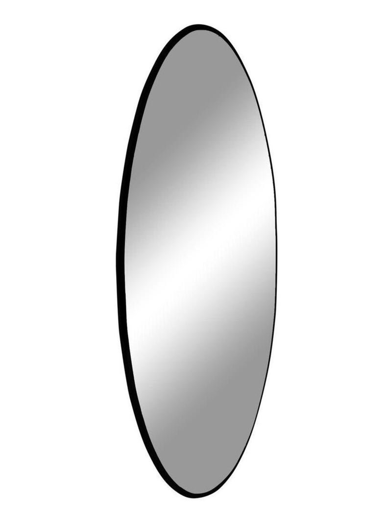 Miroir noir en acier Ø 60 cm - House Nordic Noir mat - Kiabi