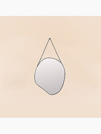 Miroir organique à accrocher 25x22cm