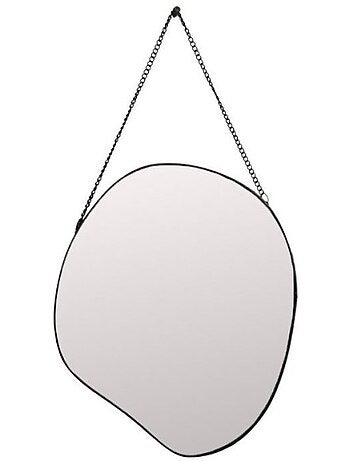 Miroir organique à accrocher 25x22cm