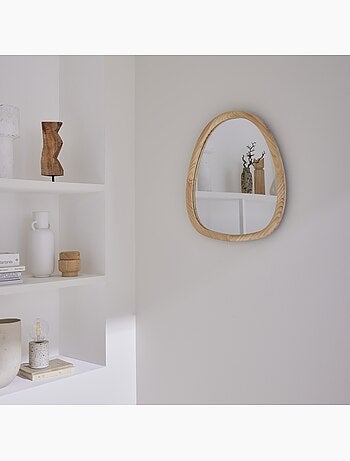 Miroir organique bois de sapin 55cm charlie