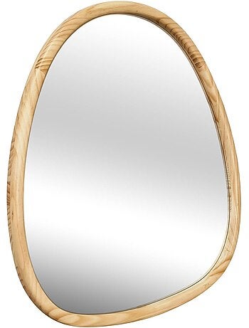 Miroir organique bois de sapin 55cm charlie
