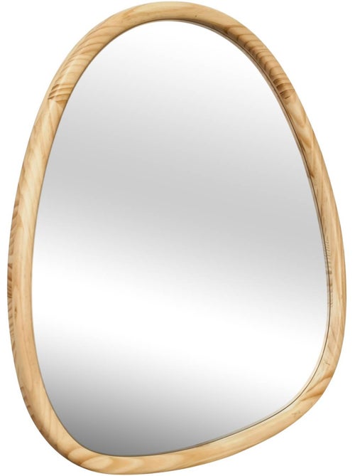 Miroir organique bois de sapin 55cm charlie - Kiabi Miroir organique bois de sapin 55cm charlie - Kiabi
