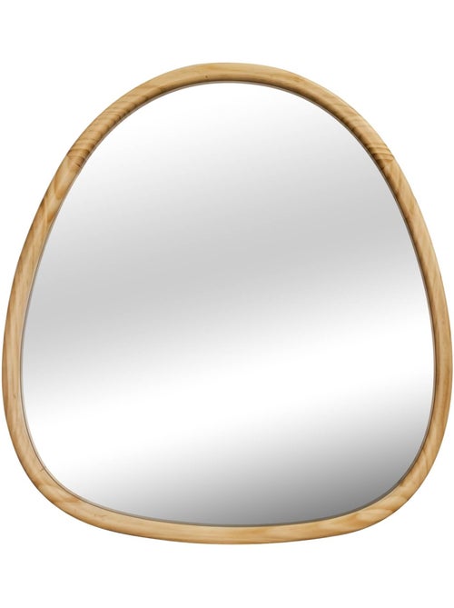 Miroir organique bois de sapin 55cm charlie - Kiabi Miroir organique bois de sapin 55cm charlie - Kiabi