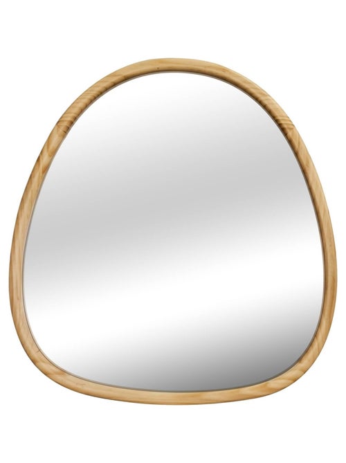 Miroir organique bois de sapin 55cm Charlie - Kiabi