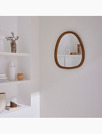 Miroir organique bois de sapin 55cm charlie