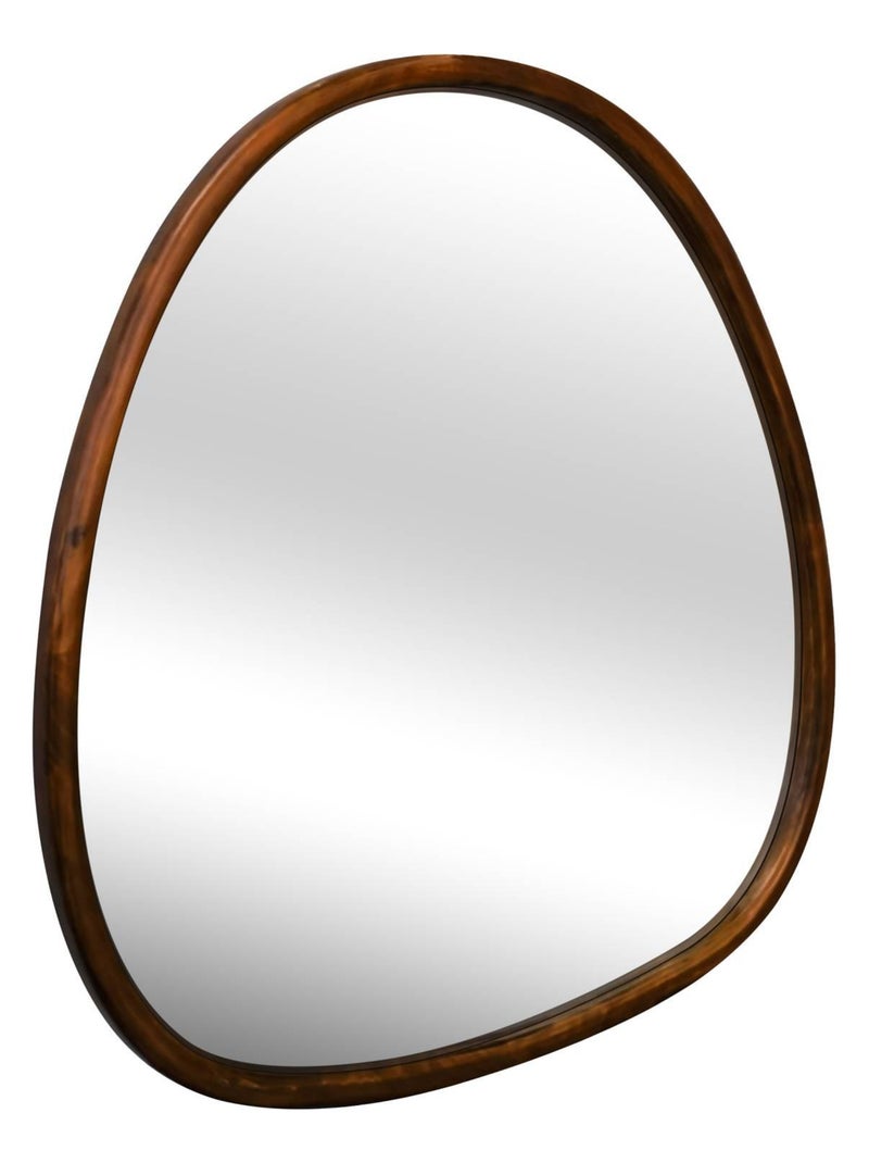 Miroir organique bois de sapin 55cm Charlie Marron foncé - Kiabi