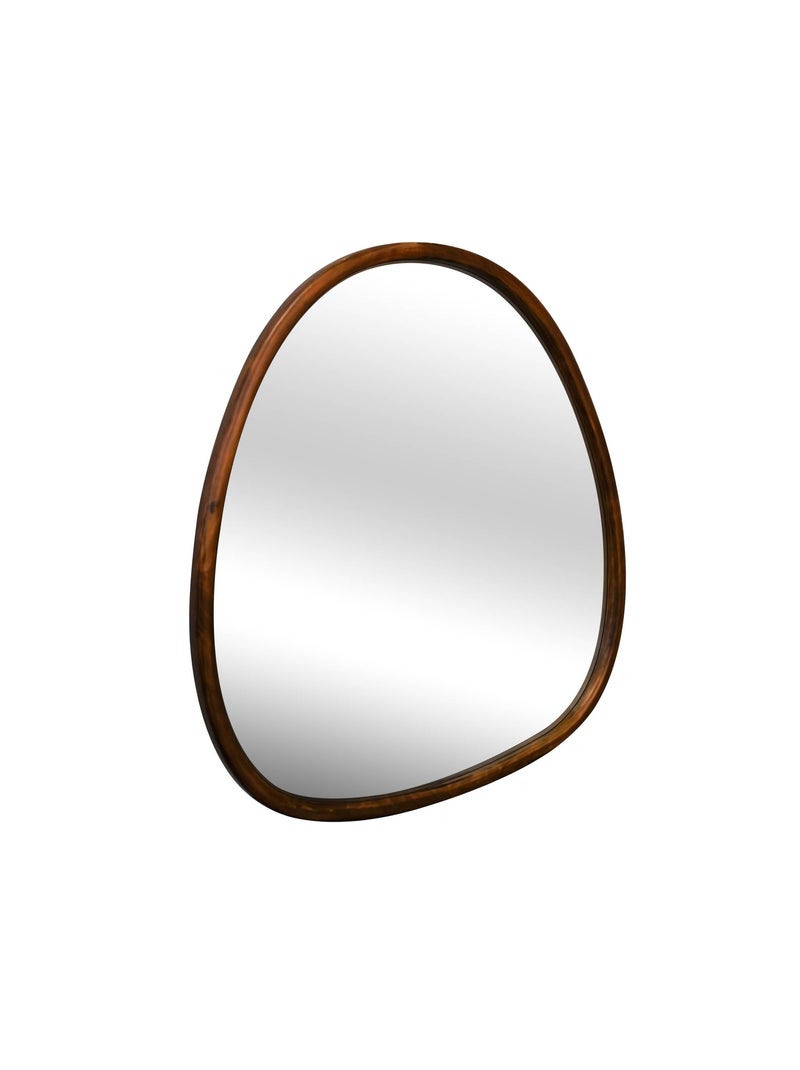 Miroir organique bois de sapin 55cm Charlie Marron foncé - Kiabi