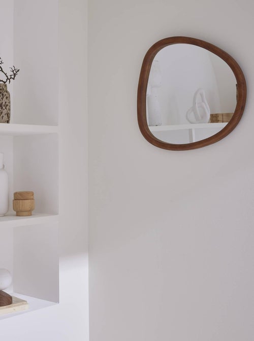 Miroir organique bois de sapin 55cm Charlie - Kiabi