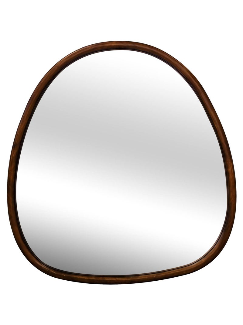 Miroir organique bois de sapin 55cm Charlie Marron foncé - Kiabi