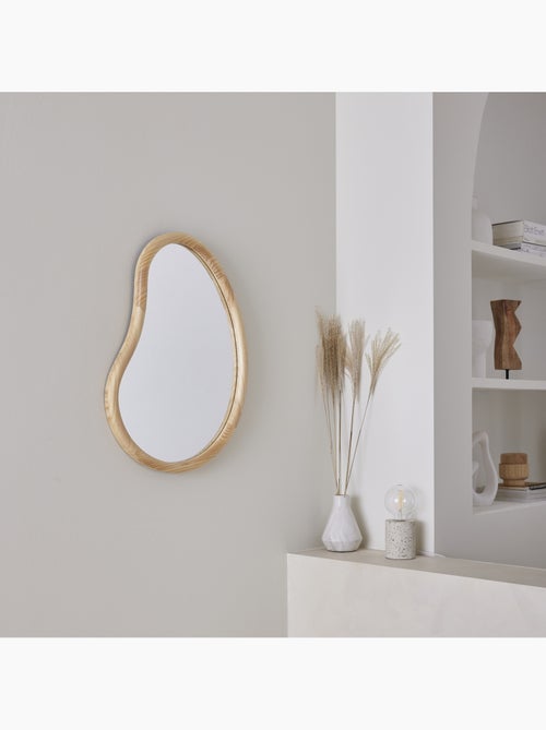 Miroir organique bois de sapin 65cm jacob - Kiabi Miroir organique bois de sapin 65cm jacob - Kiabi