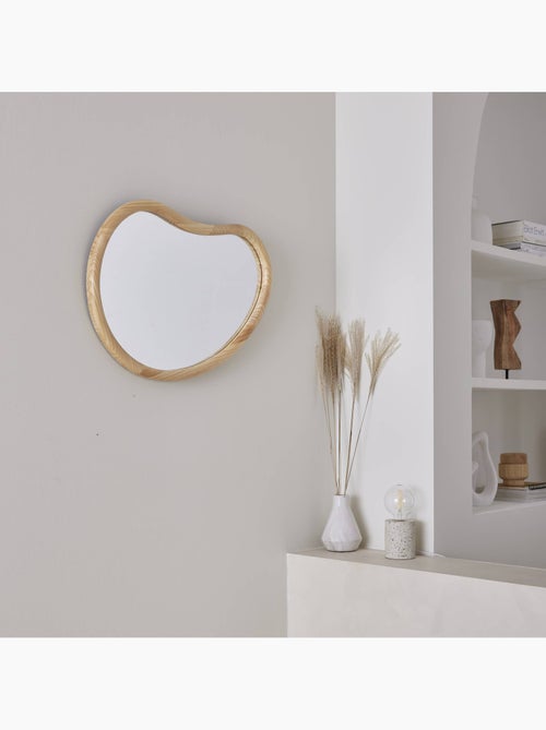 Miroir organique bois de sapin 65cm jacob - Kiabi Miroir organique bois de sapin 65cm jacob - Kiabi