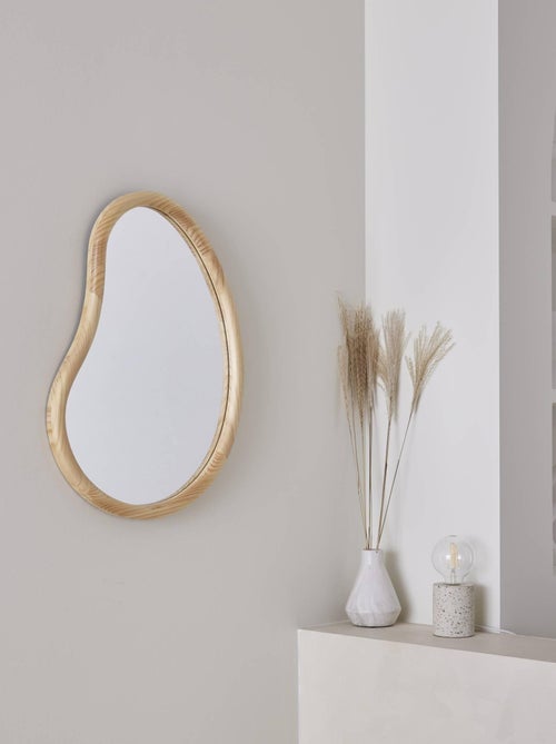 Miroir organique bois de sapin 65cm Jacob - Kiabi