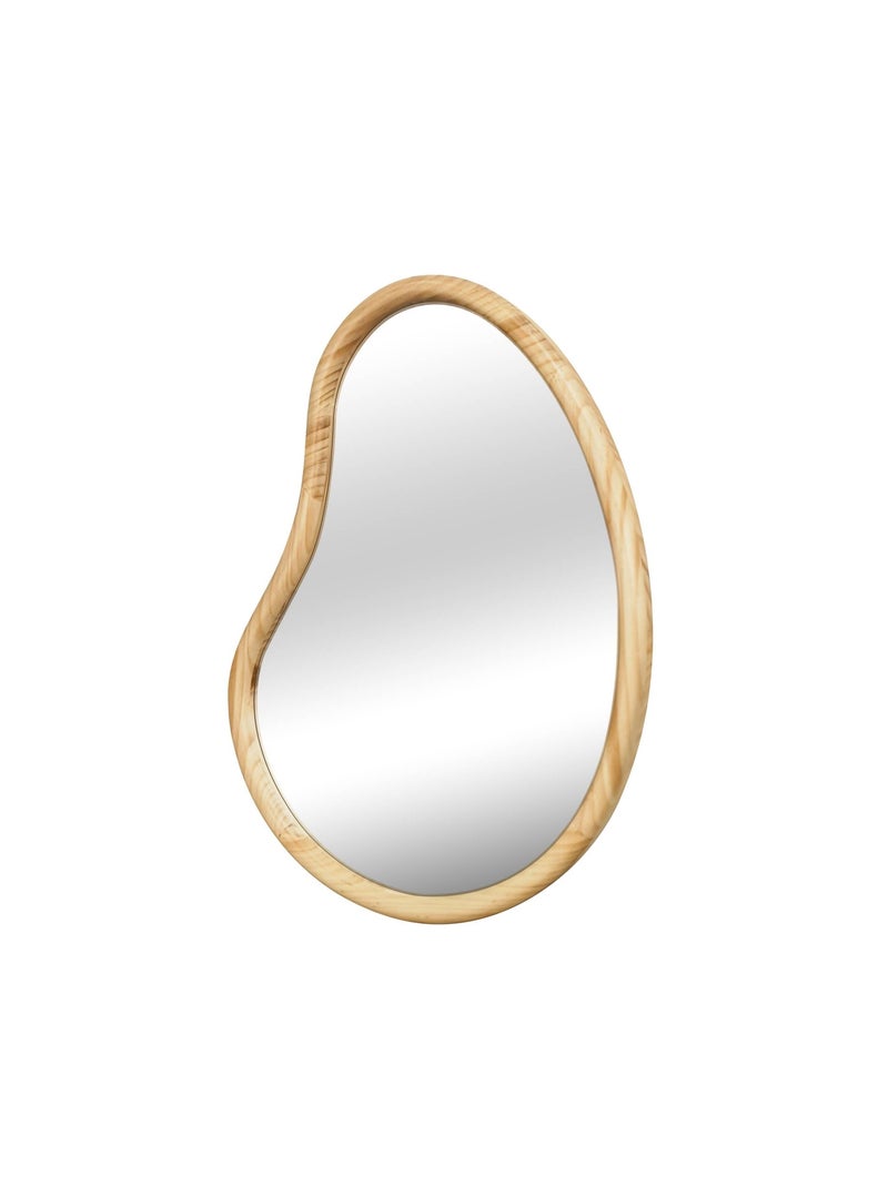 Miroir organique bois de sapin 65cm Jacob Marron clair - Kiabi