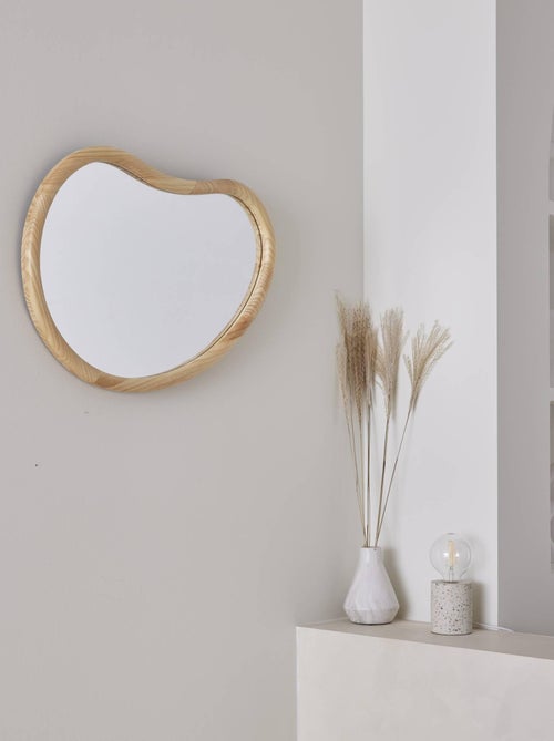 Miroir organique bois de sapin 65cm Jacob - Kiabi