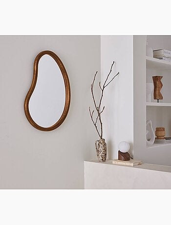 Miroir organique bois de sapin 65cm jacob