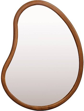 Miroir organique bois de sapin 65cm jacob
