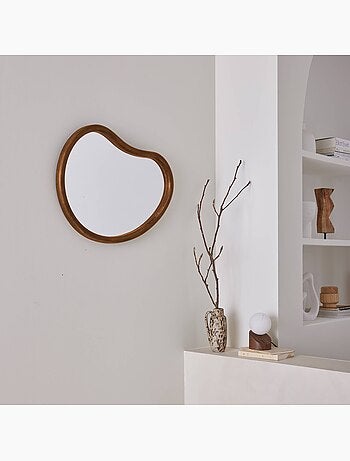 Miroir organique bois de sapin 65cm jacob
