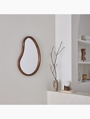 Miroir organique bois de sapin 65cm Jacob