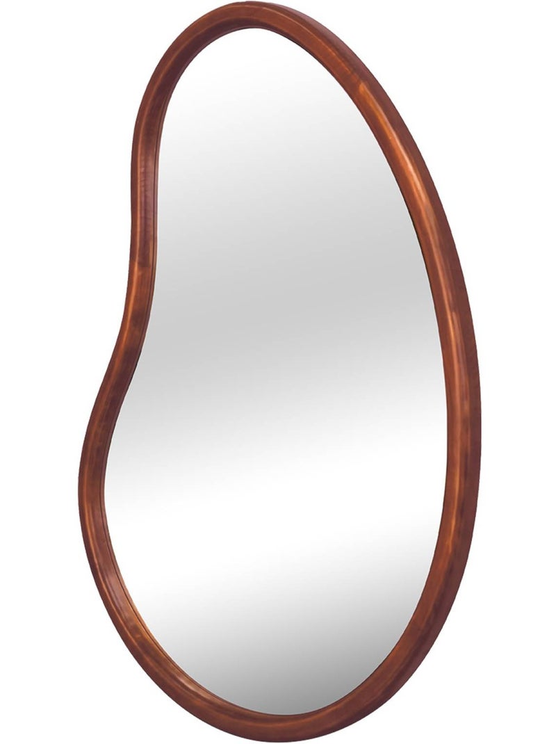 Miroir organique bois de sapin 65cm Jacob Marron foncé - Kiabi