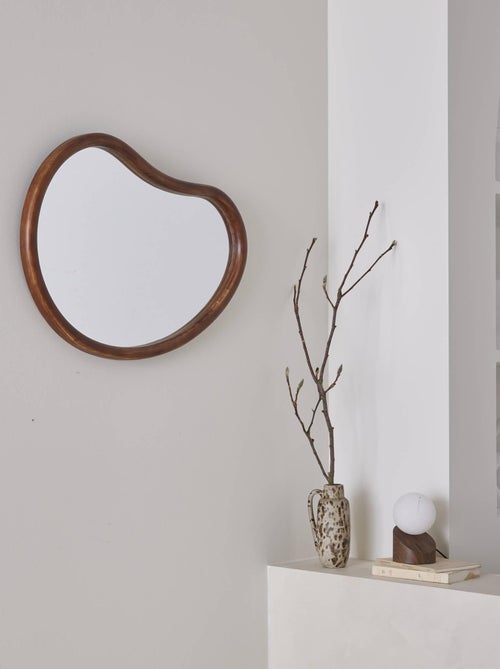 Miroir organique bois de sapin 65cm Jacob - Kiabi