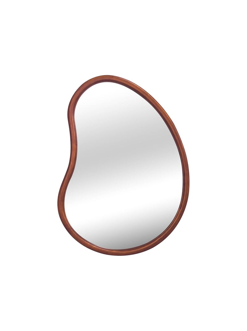 Miroir organique bois de sapin 65cm Jacob Marron foncé - Kiabi