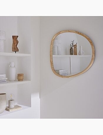 Miroir organique bois de sapin 75cm charlie