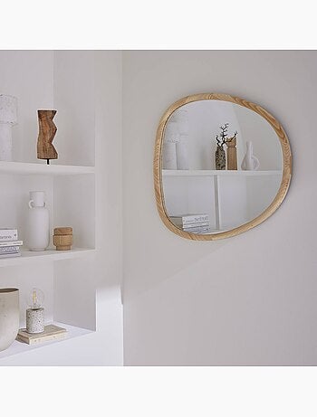 Miroir organique bois de sapin 75cm charlie