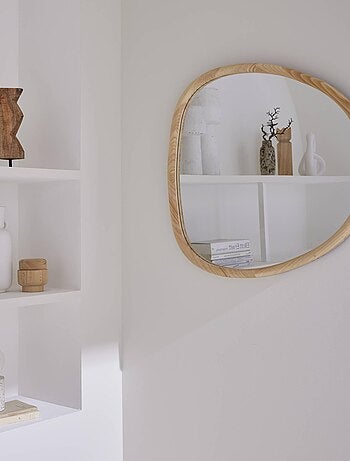 Miroir organique bois de sapin 75cm Charlie
