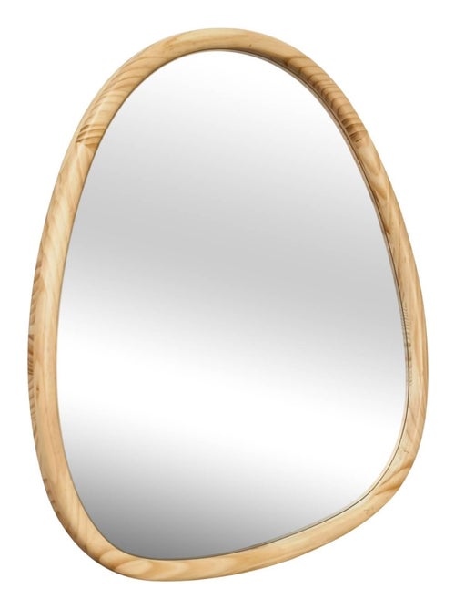Miroir organique bois de sapin 75cm Charlie - Kiabi