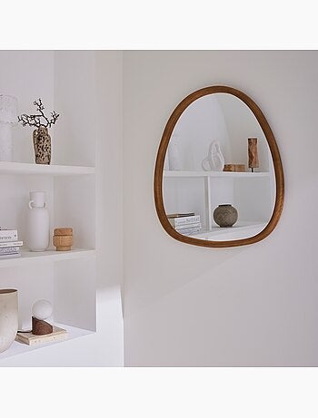Miroir organique bois de sapin 75cm charlie