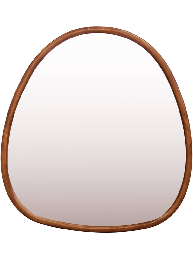 Miroir organique bois de sapin 75cm charlie Marron - Kiabi