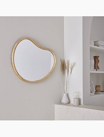 Miroir organique bois de sapin 85cm jacob