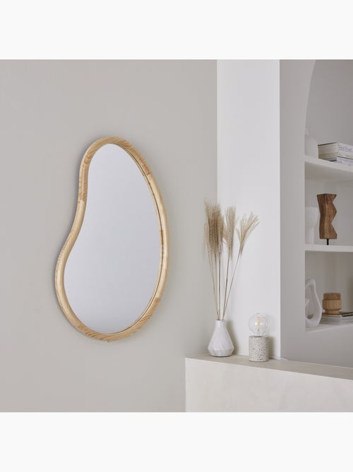 Miroir organique bois de sapin 85cm jacob - Kiabi Miroir organique bois de sapin 85cm jacob - Kiabi