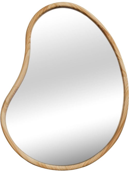 Miroir organique bois de sapin 85cm jacob - Kiabi Miroir organique bois de sapin 85cm jacob - Kiabi