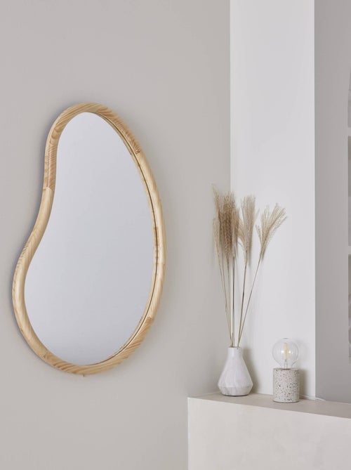 Miroir organique bois de sapin 85cm Jacob - Kiabi